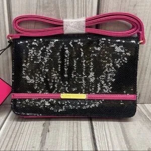 Juicy Couture | Bags | Juicy Couture Black Sequin Hot Pink  display picture 3